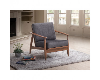 ACME - Alisa Accent Chair in Charcoal Brown