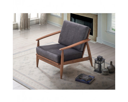 ACME - Alisa Accent Chair in Charcoal Brown