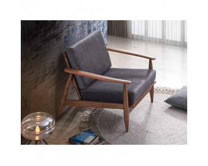 ACME - Alisa Accent Chair in Charcoal Brown