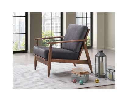 ACME - Alisa Accent Chair in Charcoal Brown