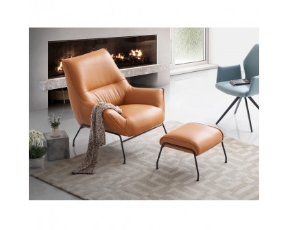 ACME Jabel Accent Chair & Ottoman - Sandstone