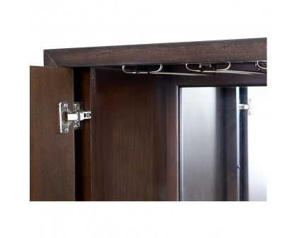 ACME™ Andy Bar Cabinet - Brushed Brown Oak/Champagne