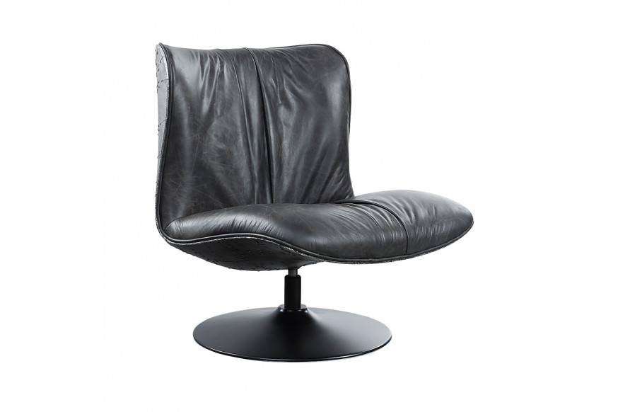 ACME™ Piotr Accent Chair with Swivel - Black