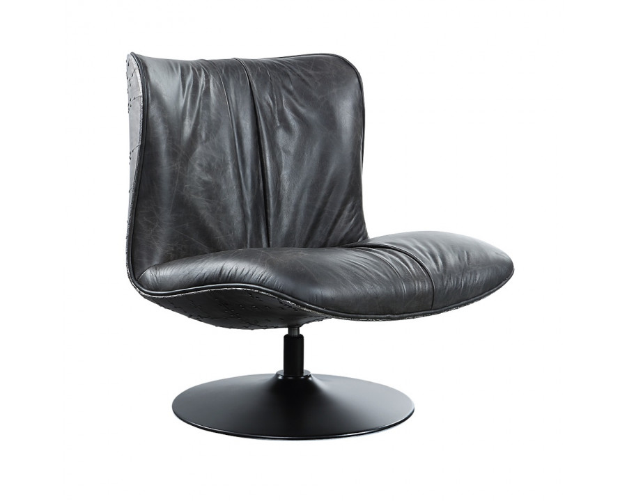 ACME - Piotr Accent Chair with Swivel in Black