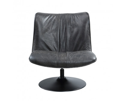 ACME™ Piotr Accent Chair with Swivel - Black