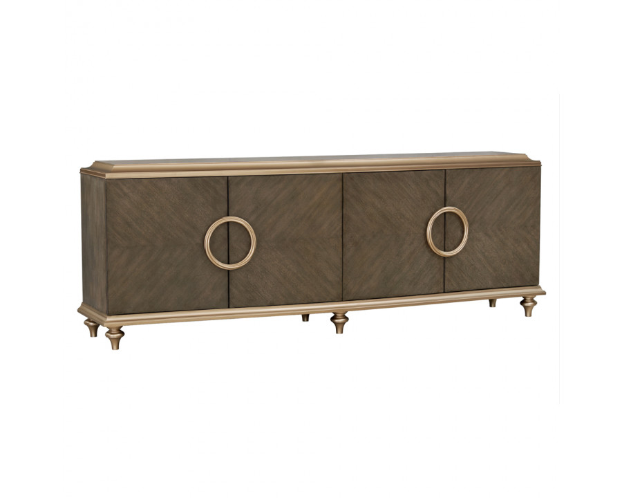 ACME - Console Cabinet in Brown