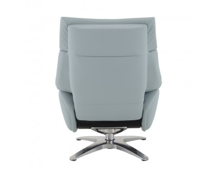 ACME™ Janella Motion Accent Chair with Swivel & Ottoman - Babyblue