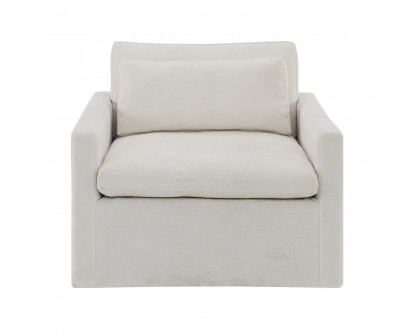 ACME™ Frederick Swivel Chair with Pillow - Ivory