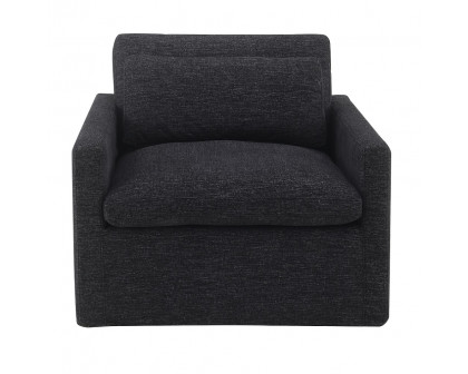 ACME™ Frederick Swivel Chair with Pillow - Dark Gray