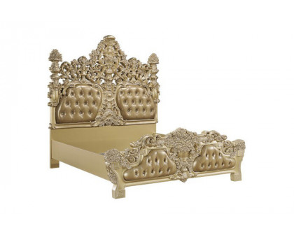 ACME - Seville EK Bed in Gold