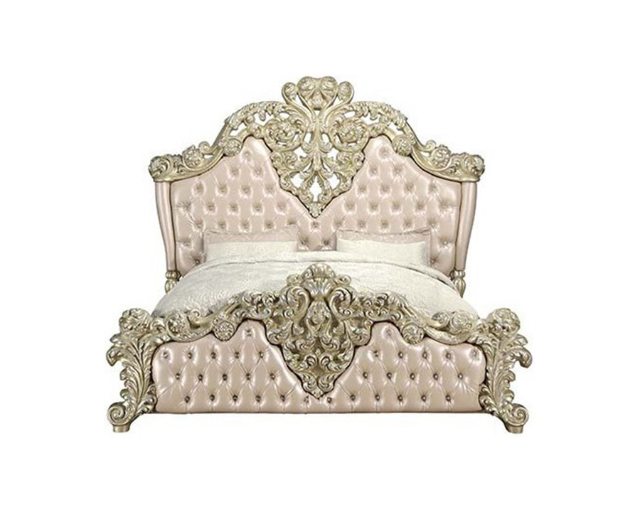 ACME - Vatican EK Bed in Light Gold