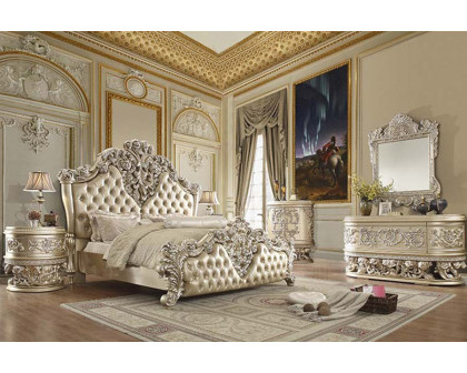 ACME - Vatican EK Bed in Light Gold