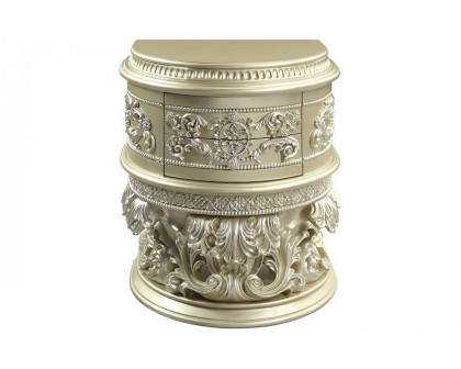 ACME - Vatican Nightstand in Champagne Silver