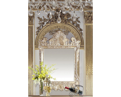 ACME - Vatican Mirror in Champagne Silver