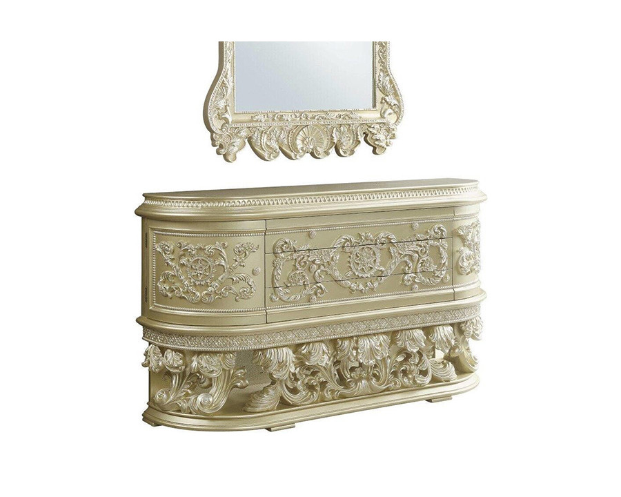 ACME - Vatican Dresser in Champagne Silver