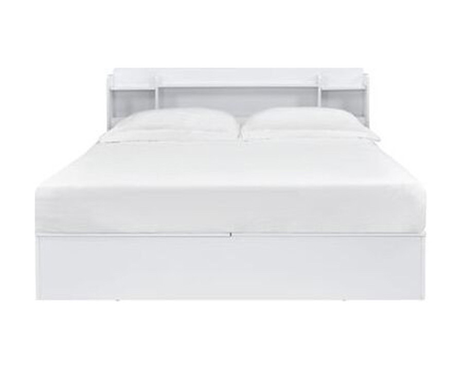 ACME - Perse Queen Bed with Storage in White