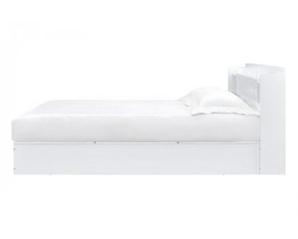 ACME - Perse Queen Bed with Storage in White