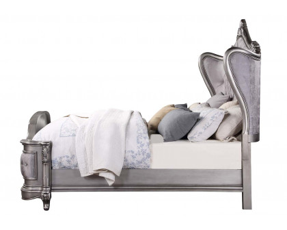 ACME Ariadne CK Bed - Velvet/Antique Platinum