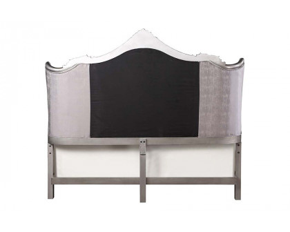 ACME Ariadne EK Bed - Velvet/Antique Platinum