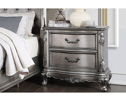 ACME - Ariadne Nightstand in Antique Platinum