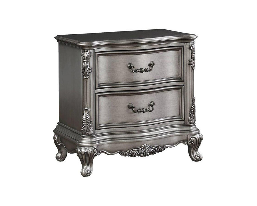 ACME - Ariadne Nightstand in Antique Platinum