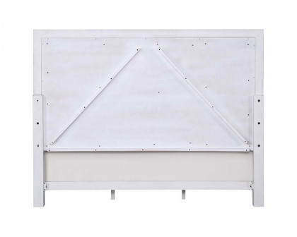 ACME Katia California King Bed - Light Gray/Rustic Gray/Weathered White