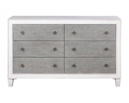 ACME - Katia Dresser in Rustic Gray/Weathered White