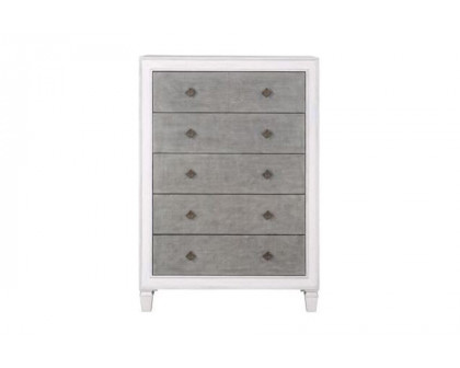 ACME - Katia Chest in Rustic Gray/Weathered White