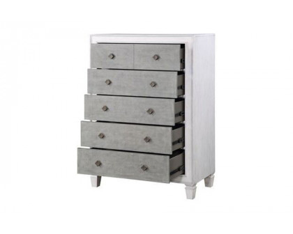 ACME - Katia Chest in Rustic Gray/Weathered White