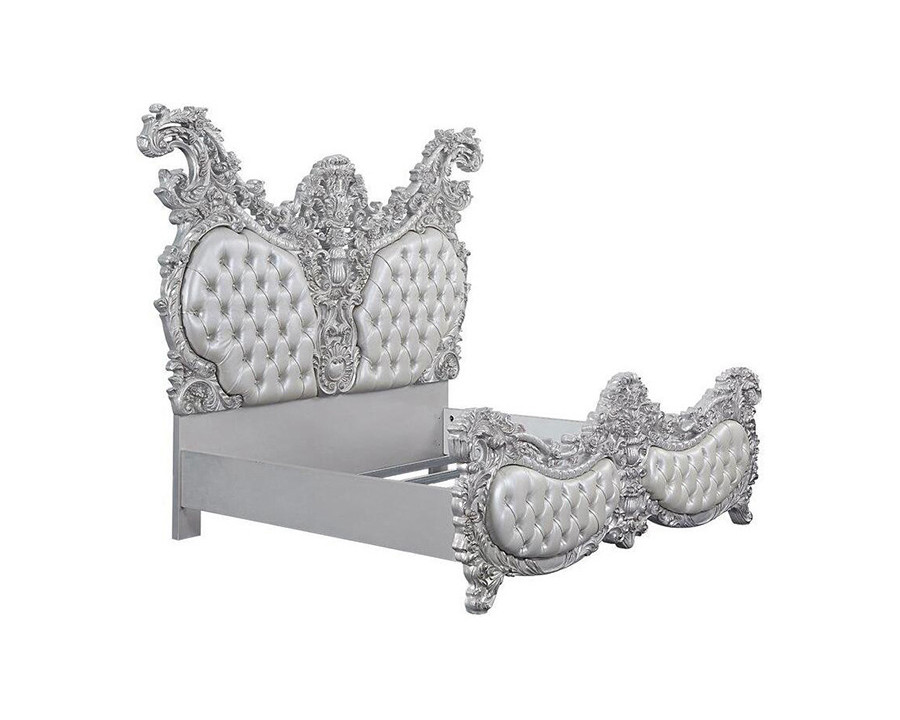 ACME - Valkyrie EK Bed in Antique Platinum