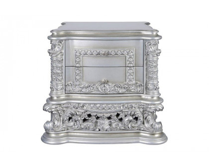 ACME - Valkyrie Nightstand in Antique Platinum