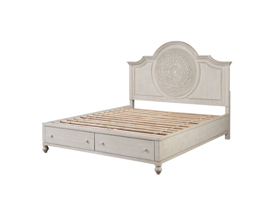 ACME Roselyne CK Bed - Antique White