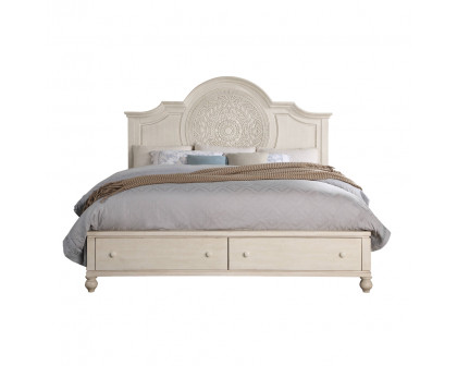 ACME Roselyne CK Bed - Antique White