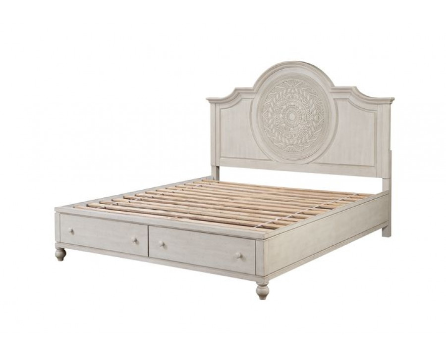 ACME Roselyne Queen Bed - Antique White