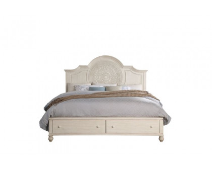 ACME Roselyne Queen Bed - Antique White