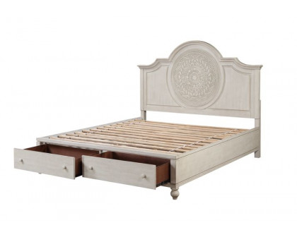 ACME Roselyne Queen Bed - Antique White