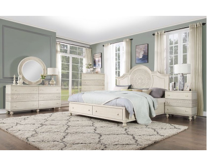 ACME Roselyne Queen Bed - Antique White