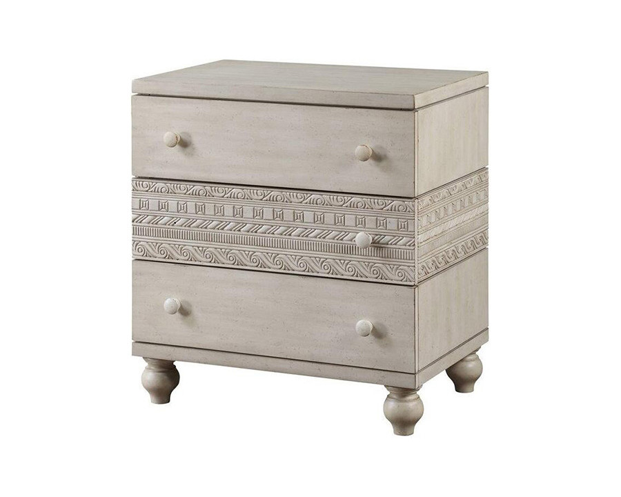 ACME - Roselyne Nightstand in Antique White