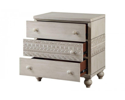 ACME - Roselyne Nightstand in Antique White