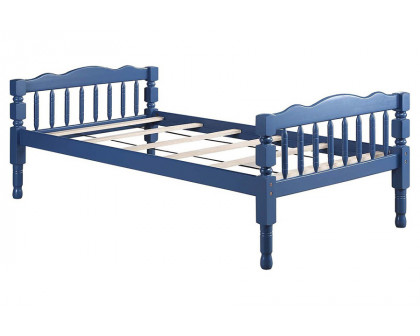 ACME Homestead Twin Over Twin Bunk Bed - Dark Blue Finish