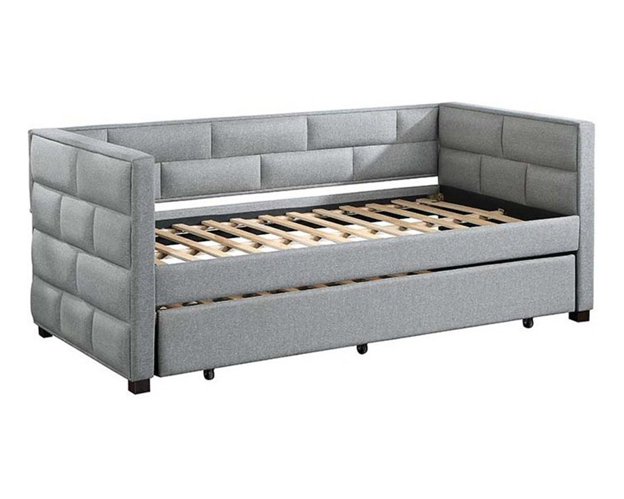 ACME - Ebbo Daybed with Trundle (Twin) in Gray