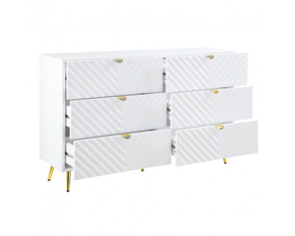 ACME - Gaines Dresser in White High Gloss (BD01037A)