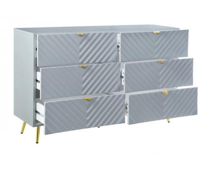 ACME Gaines Dresser - Gray High Gloss Finish