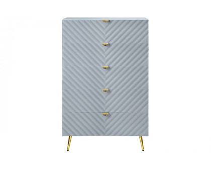 ACME Gaines Chest - Gray High Gloss Finish