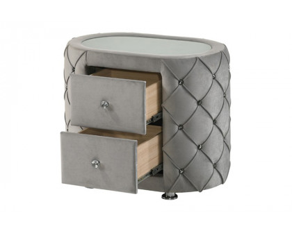 ACME - Perine Nightstand in Gray