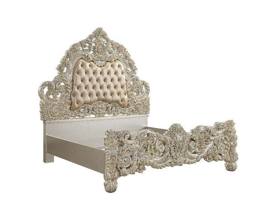 ACME - Sorina EK Bed in Antique Gold