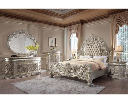 ACME - Sorina EK Bed in Antique Gold