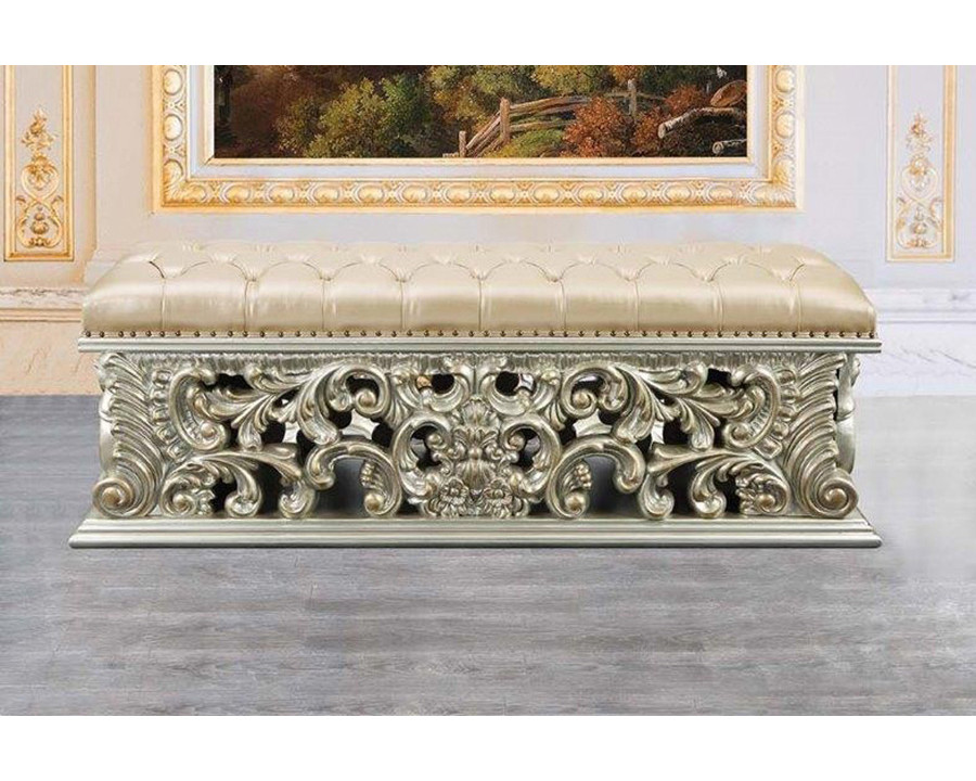 ACME - Sorina Bench in Antique Gold