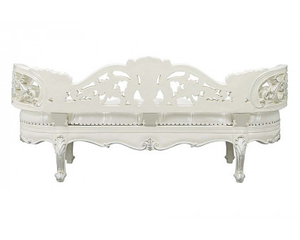 ACME Adara Bench - Pearl White/Antique White