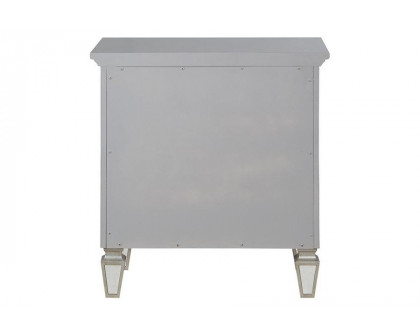 ACME - Varian Nightstand in Silver/Mirrored